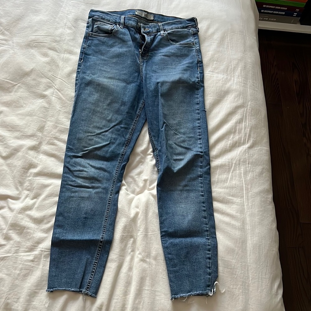 TOPSHOP Light Wash Jamie Jeans - Skinny fit, stretchy - W30